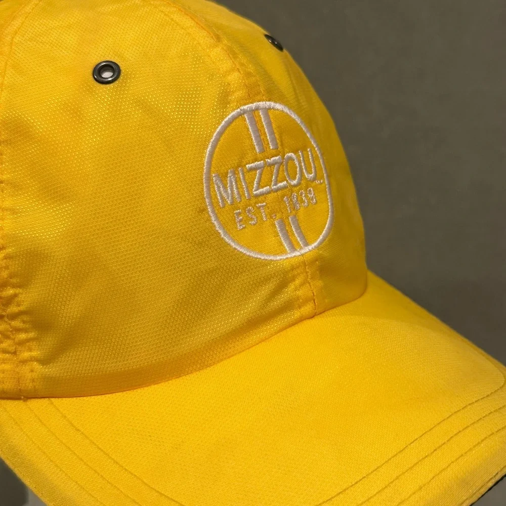 Gear For Sports Mizzou Tigers Hat Yellow Nylon Adjustable Strapback Baseball Cap
